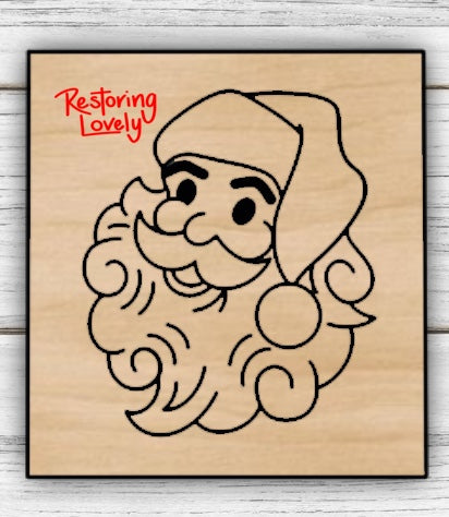 Vintage Santa Ornament - Restoring Lovely