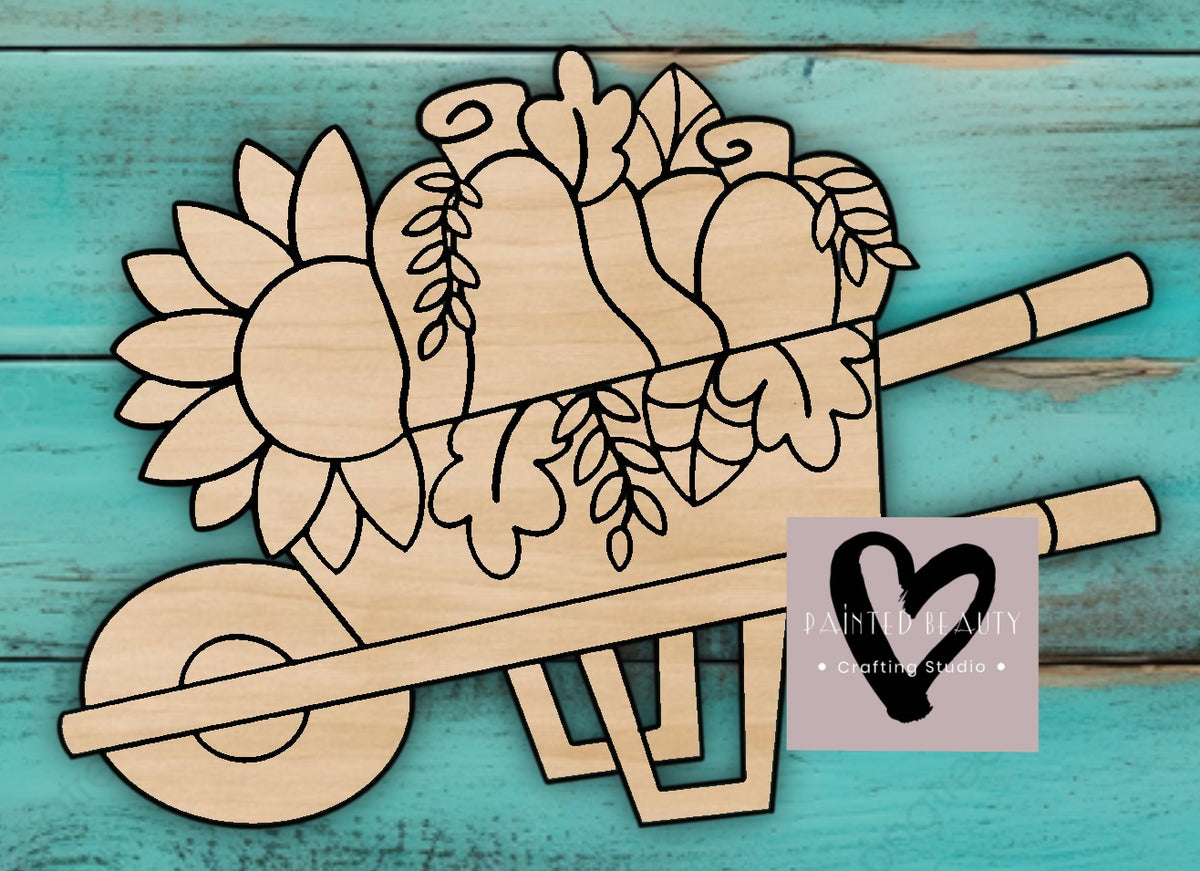 Wheelbarrow - Painted Beauty Designs