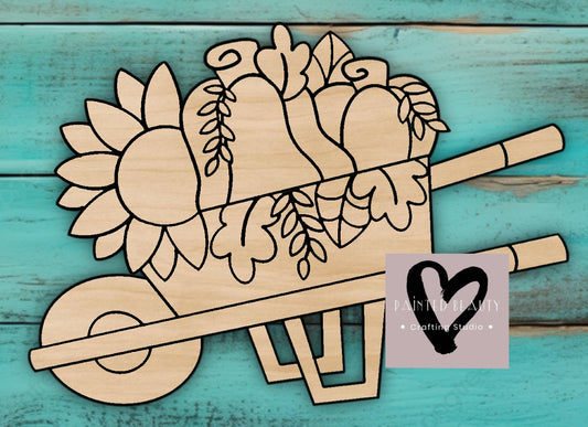 Wheelbarrow - Painted Beauty Designs