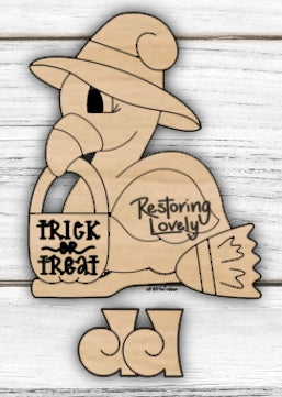 Witch Flamingo Ribbon Legs - Restoring Lovely