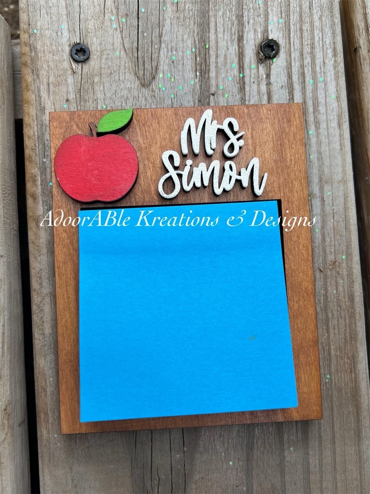 Post It Note Holders | Teacher gift | Teacher Appreciation Day | Personalization | Back to School
