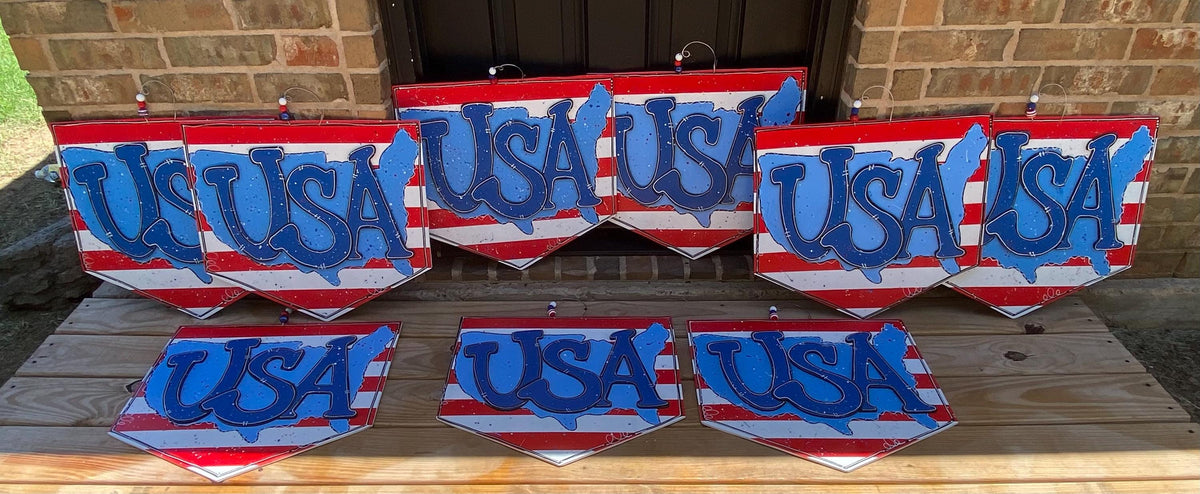 USA Map Door Hanger
