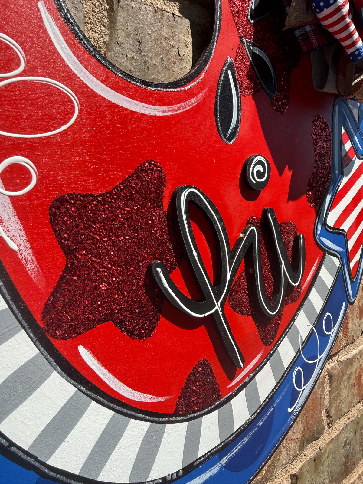 Patriotic Watermelon, Independence Day, 4th of July, 19"x23"