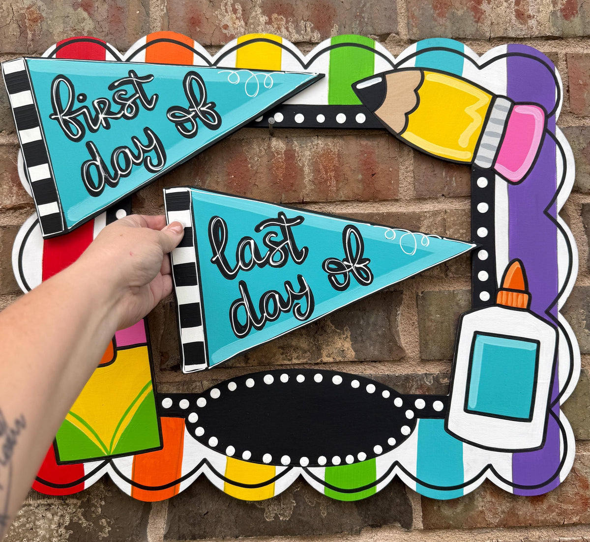 First and Last Day of School Sign, Photo Prop, 18”x21”