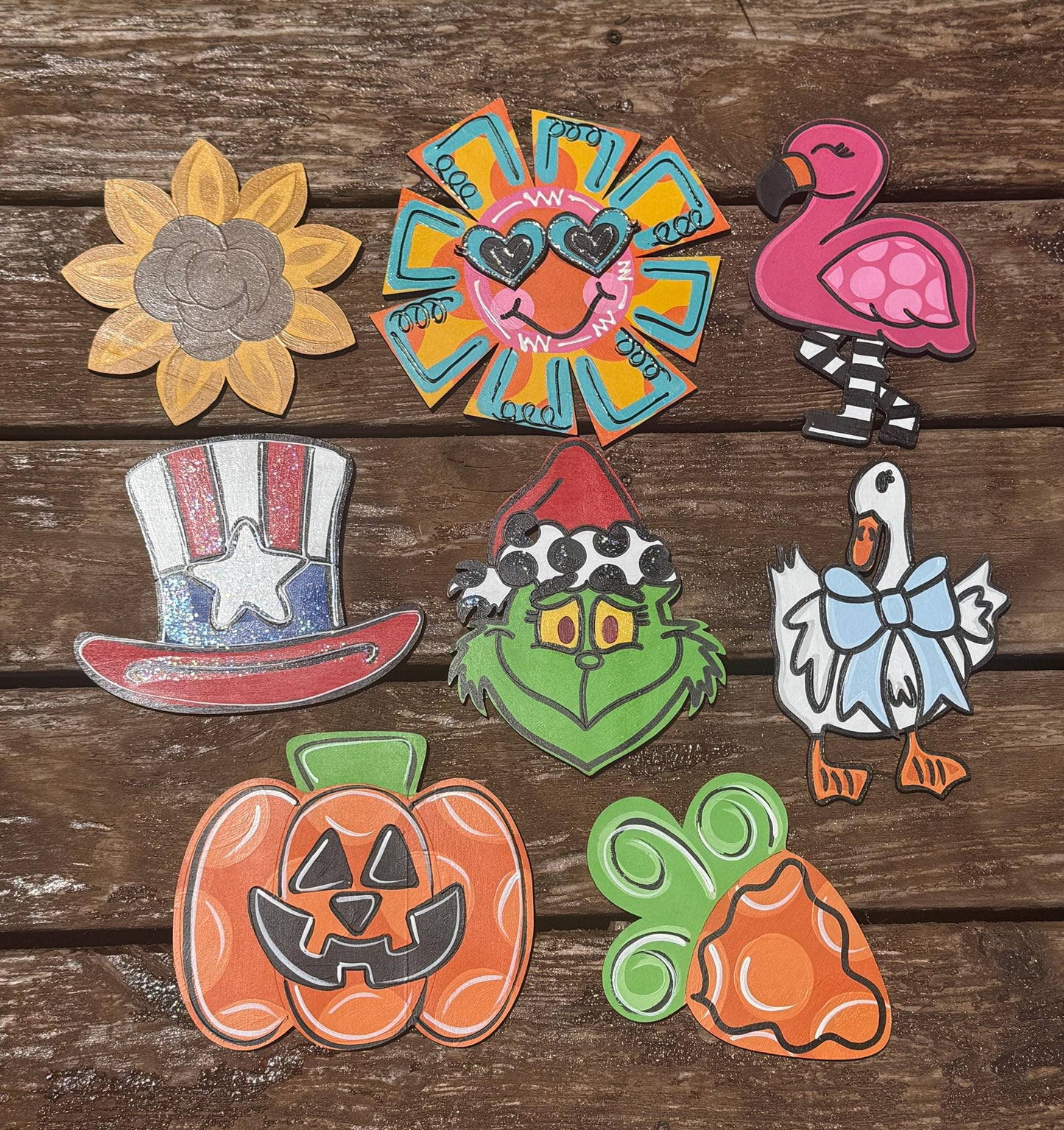 Interchangeable Seasonal Attachments, 8"