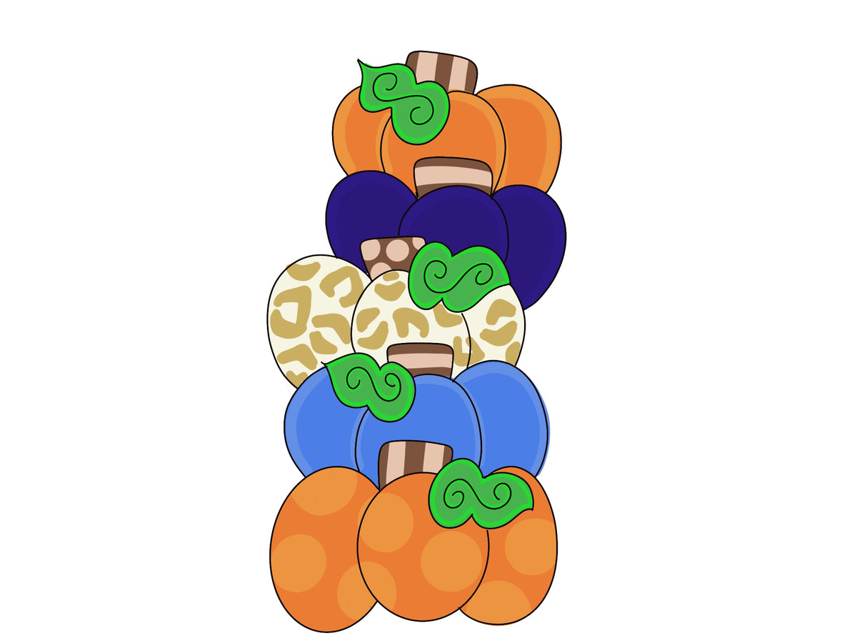 Stacked Pumpkins - Painted Beauty Designs